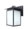 LIT-PaTH Outdoor LED Wall Lantern, Wall Sconce as Porch Lighting Fixture, 12.5W (125W Equivalent), 1250 Lumen, Aluminum Housing Plus Glass, Oil Rubbed Bronze, ETL and ES Qualified
