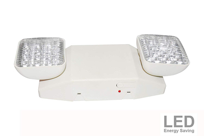 LIT-PaTH LED Emergency Exit Lighting Fixtures with 2 LED Heads and Back