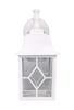 LIT-PaTH Outdoor LED Wall Lantern, Wall Sconce as Porch Light, 11W (100W Equivalent), 1000 Lumen, Aluminum Housing Plus Glass, Matte White Finish, Outdoor Rated, ETL and ES Qualified