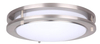 LIT-PaTH 10 Inch Dimmable LED Flush Mount Ceiling Lighting Fixture, 14W Replace 100W, 994 Lumen, Satin Nickel Finish, ETL and ES Qualified