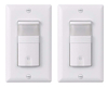 LIT-PaTH PIR Motion Sensor Light Switch Wall Switch for Indoor Use – Vacancy & Occupancy Modes, NEUTRAL Wire Required, 3 Way, UL and Title 24 Rated, 2-Pack