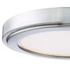 GRUENLICH LED Flush Mount Ceiling Light Fixture, 13 Inch Slim Edge Light, Dimmable 14.5W 1000 Lumen, Metal Housing with Nickel Finish, ETL Rated