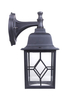 LIT-PaTH Outdoor LED Wall Lantern, Wall Sconce as Porch Light, 11W (100W Equivalent), 1000 Lumen, Aluminum Housing Plus Glass, Matte Black Finish, Outdoor Rated, ETL and ES Qualified