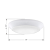 GRUENLICH LED Flush Mount Ceiling Lighting Fixture, 9 Inch Dimmable 15W (100W Replacement) 1000 Lumen, Metal Housing with White Finish, ETL and Damp Location Rated, 2-Pack
