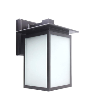 LIT-PaTH Outdoor LED Wall Lantern, Wall Sconce as Porch Lighting Fixture, 12.5W (125W Equivalent), 1250 Lumen, Aluminum Housing Plus Glass, Oil Rubbed Bronze, ETL and ES Qualified