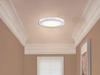 GRUENLICH LED Flush Mount Ceiling Light Fixture, 9 Inch Slim Edge Light, Dimmable 10.5W 620 Lumen, Metal Housing with White Finish, ETL Rated, 2-Pack