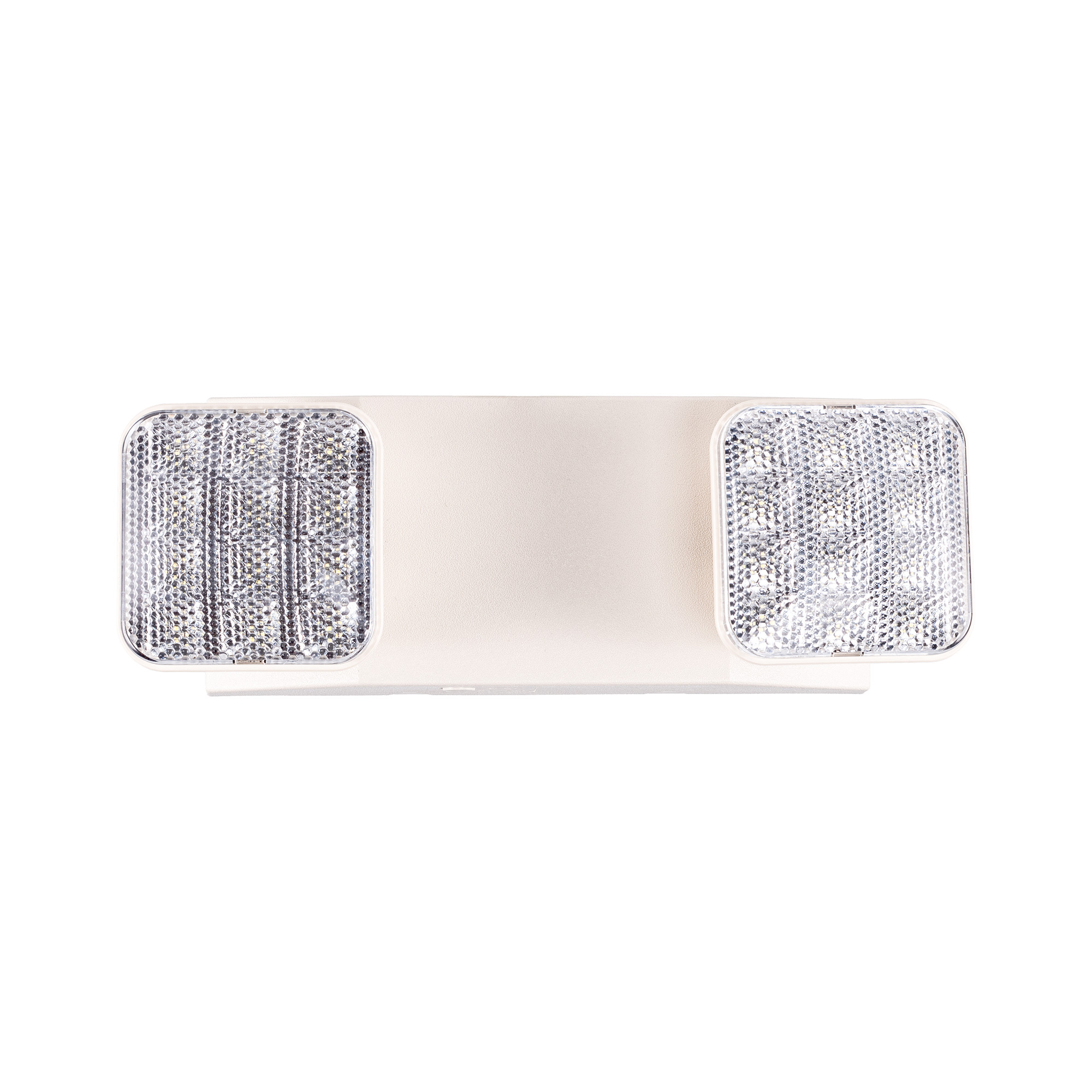 Gruenlich LED Emergency Exit Lighting Fixtures with Two LED Heads and Back-Up Batteries- US Standard Emergency Light, UL 924 Qualified, 120-277 Voltage (4-Pack)