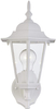 Gruenlich Outdoor Wall Lantern, Wall Sconce as Porch Lighting Fixture with One E26 Base Max 100W, Aluminum Housing Plus Glass, ETL Rated, Bulb Not Included (White Finish)