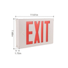 Gruenlich LED Emergency EXIT Sign with Double Face and Back Up Batteries- US Standard Red Letter Exit Lighting, UL 924 Qualified, 120-277 Voltage (2-Pack)