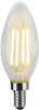 LIT-PaTH LED Edison Light, Vintage Filament Bulb, B11 Candelabra, CRI90+, 5.5W (60W Equivalent) 500 Lumen, Dimmable, 2700K, with E12 Base for Chandelier, 6-Pack